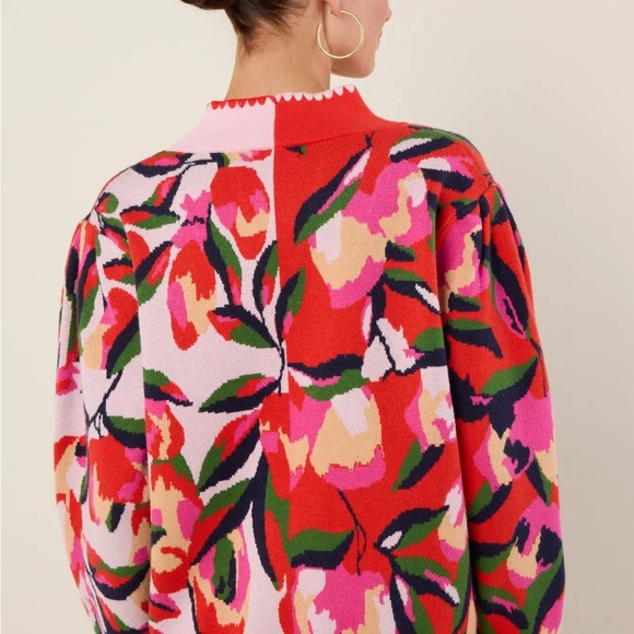 Avara Leslie Red Floral Cardigan | Medium - Picture 3 of 6